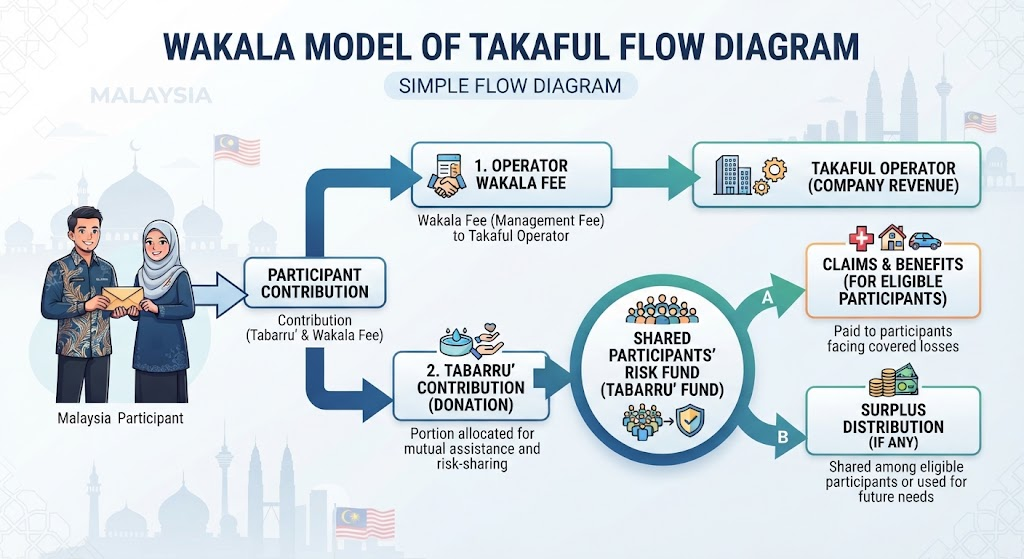 how tabarru contribution works in takaful Malaysia